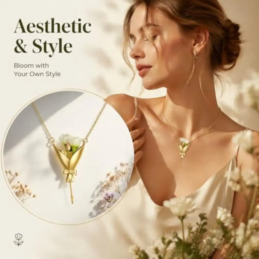 BloomLocket⢠Necklace šøāØ ā Wear Your Favorite Flowers Close