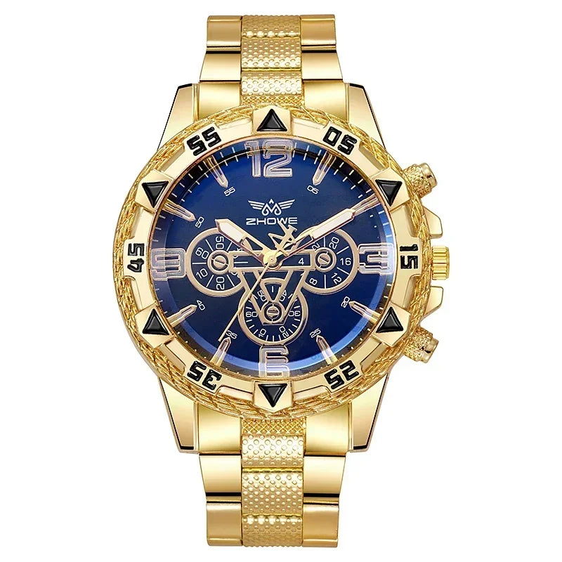 Steel Band Watch Quartz Watch Cross-border Men's Watch Waterproof