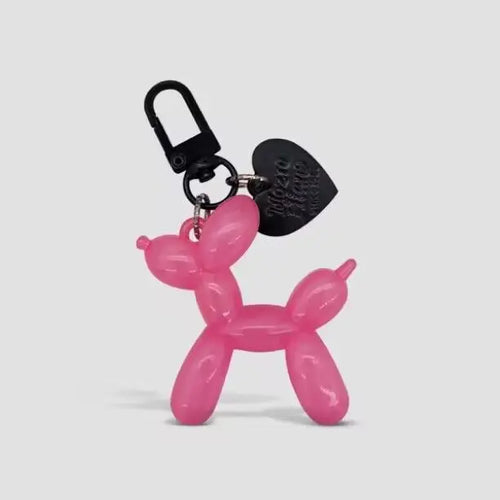 Cute Cartoon Balloon Dog Couple Keychains Key Ring -New Cute Car