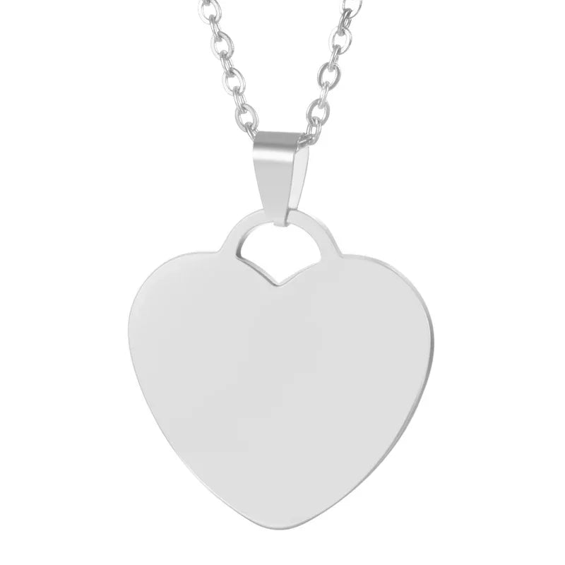 Personalized Heart Pendant Necklace by Bulbusbow – Customized Photo & Name Engraved Stainless Steel Jewelry for Women | Perfect ID Tag Gift
