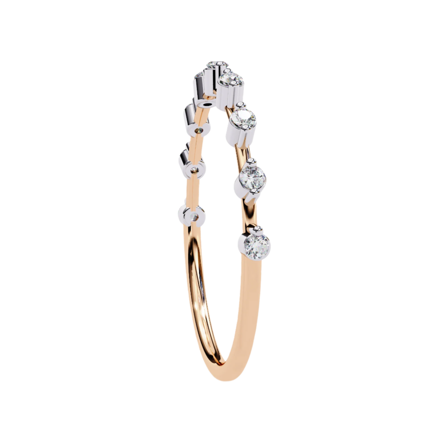 EMILIA Lab Grown Diamond Round Eternity Band