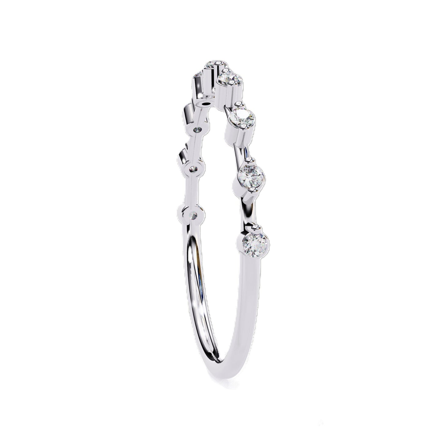 EMILIA Lab Grown Diamond Round Eternity Band