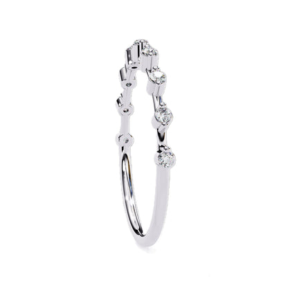 EMILIA Lab Grown Diamond Round Eternity Band