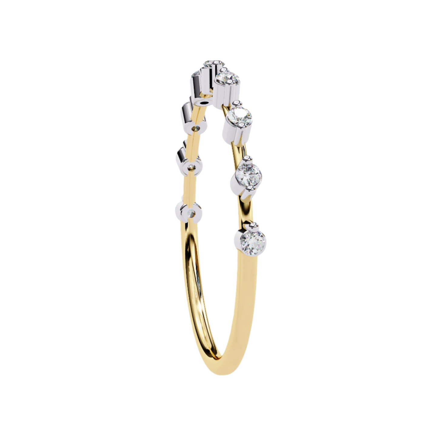 EMILIA Lab Grown Diamond Round Eternity Band