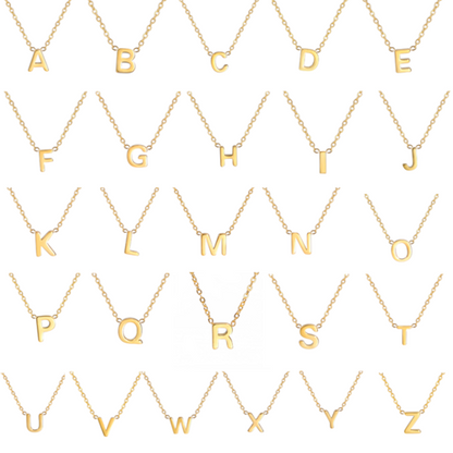 Cazador Minimalist Initial A-z Letter Necklace For Women Alphabet