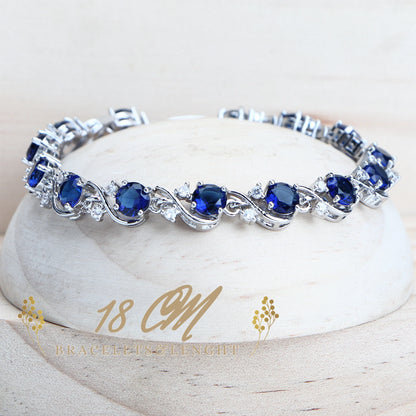 Birthstone Jewelry Set – 5 Piece Set in 925 Sterling Silver