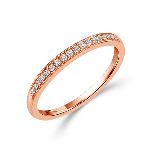 Diamond Band 0.09 ct tw 10k White Gold