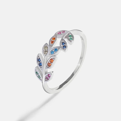 Women's Gold Leaf Hollow Ring
