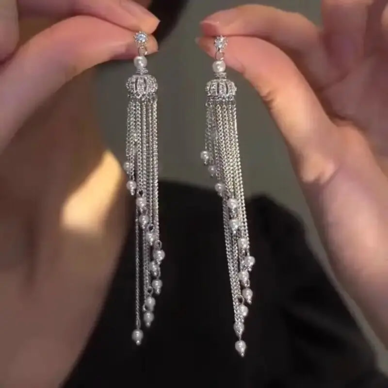 Sparkling Zircon Christmas Tree Drop Earrings For Women Trendy Xmas Tree Plant Dangle Earrings New Year Festival Party Jewelry