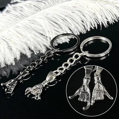 HandLink™ Couple Keychain 💑 — Always Connected Together