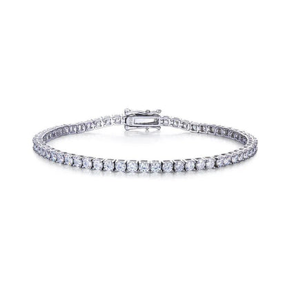 925 Sterling Silver Peridot Tennis Bracelet for Women