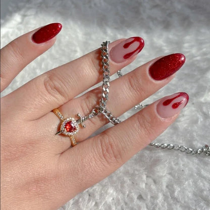 Valor Bond: Heart & Sword Bracelet