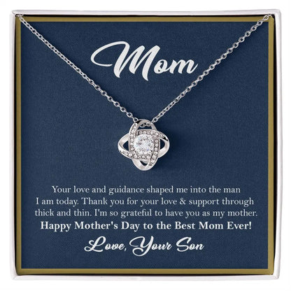 Wife I Saw You I Wanted You and I Got Lucky  | Love Knot Pendant Message Card |