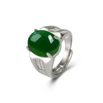 925 Sterling Silver Heart Zircon Sparkling Ring
