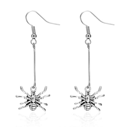 Creole earrings with a heart and 24 light pink crystals