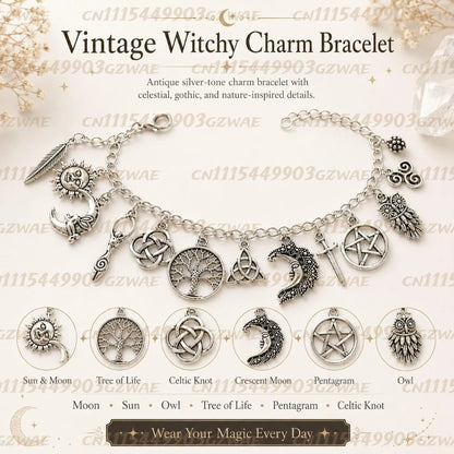 MoonMyst™ Charm Bracelet 🌙✨ — Celestial Magic on Your Wrist