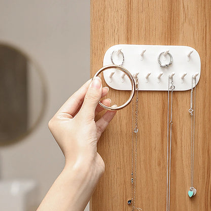 Multifunctional Jewelry Storage Rack Hook Wall Mounted Ring Earring