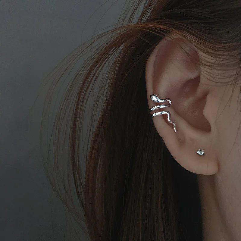 Delicate Zircon Heart Shape Clip Earrings Female Buckle Ear Cuff No Piercings Fake Cartilage Ear for Women 2025 Fashion Jewelry