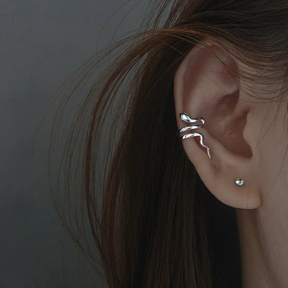 Delicate Zircon Heart Shape Clip Earrings Female Buckle Ear Cuff No Piercings Fake Cartilage Ear for Women 2025 Fashion Jewelry