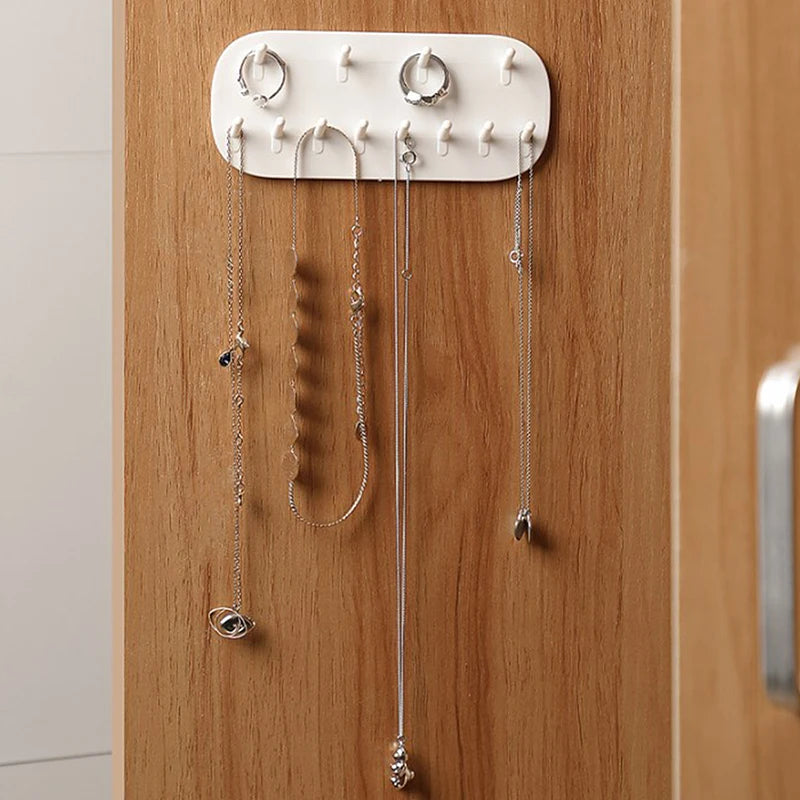 Multifunctional Jewelry Storage Rack Hook Wall Mounted Ring Earring