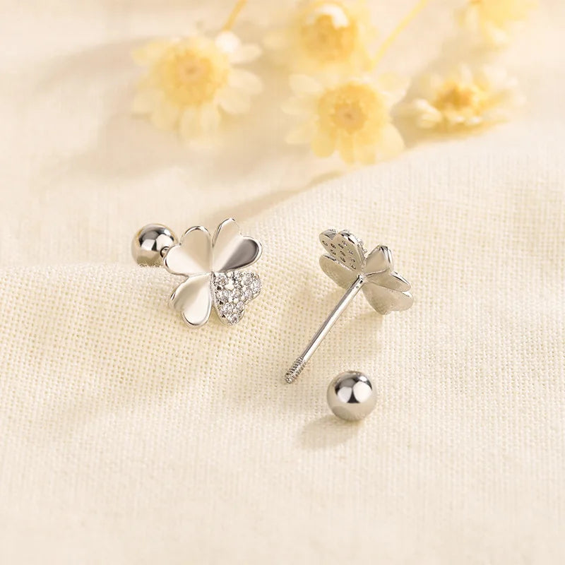 Cape Gooseberry Earrings with Gold Leaf