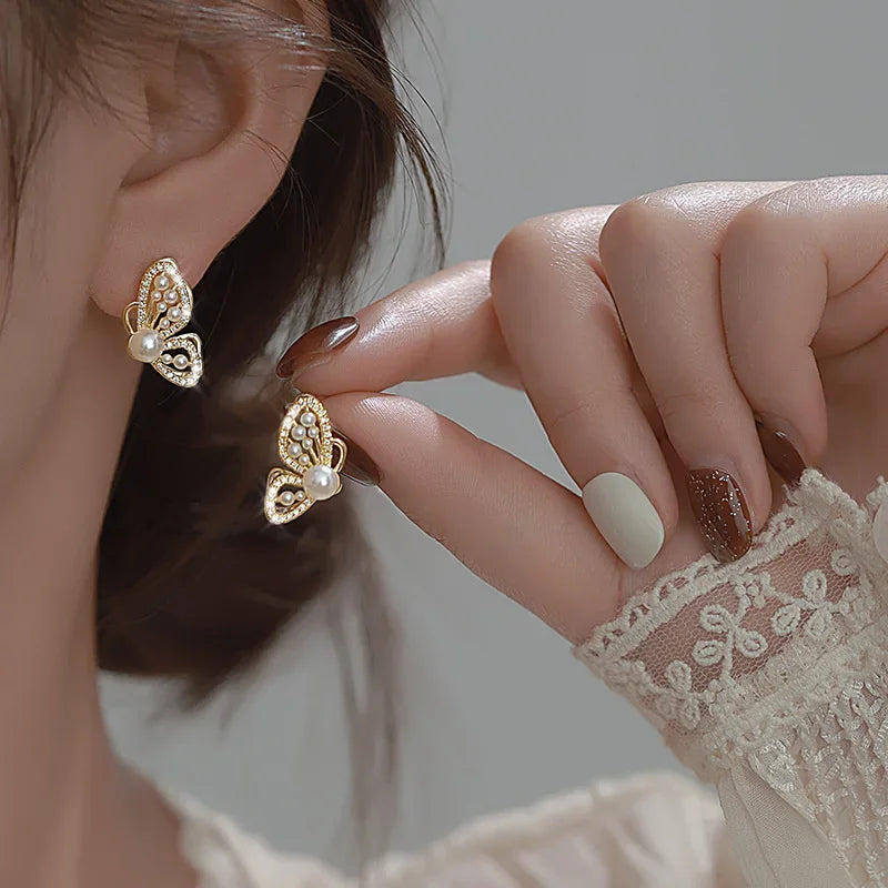 Long Tassel Pearl Earrings