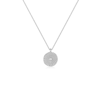 Wholesale Jewelry Cute Horse Eye 304 Stainless Steel Zircon 18K Gold Plated Pendant Necklace Cable Chain
