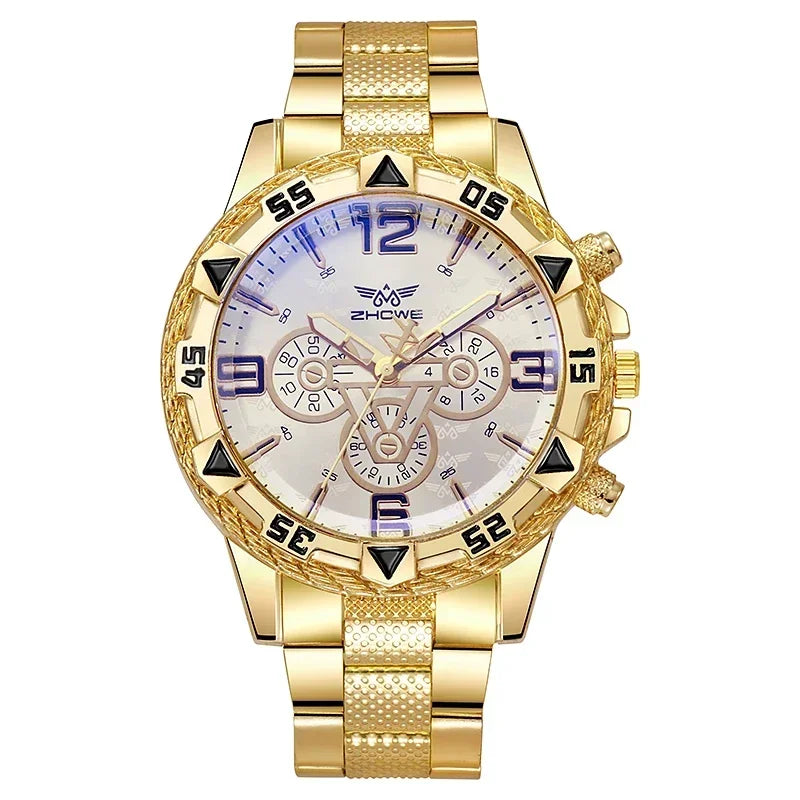 Steel Band Watch Quartz Watch Cross-border Men's Watch Waterproof