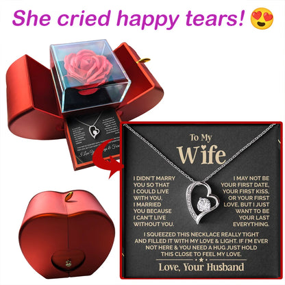 Daughter -  I closed my eyes - Dad - Forever Love Necklace
