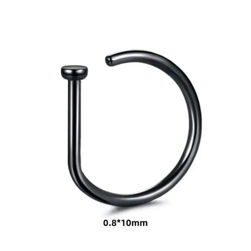 1pc Women Men Fake Piering Nose Ring Earrings, Fashion Punk Non