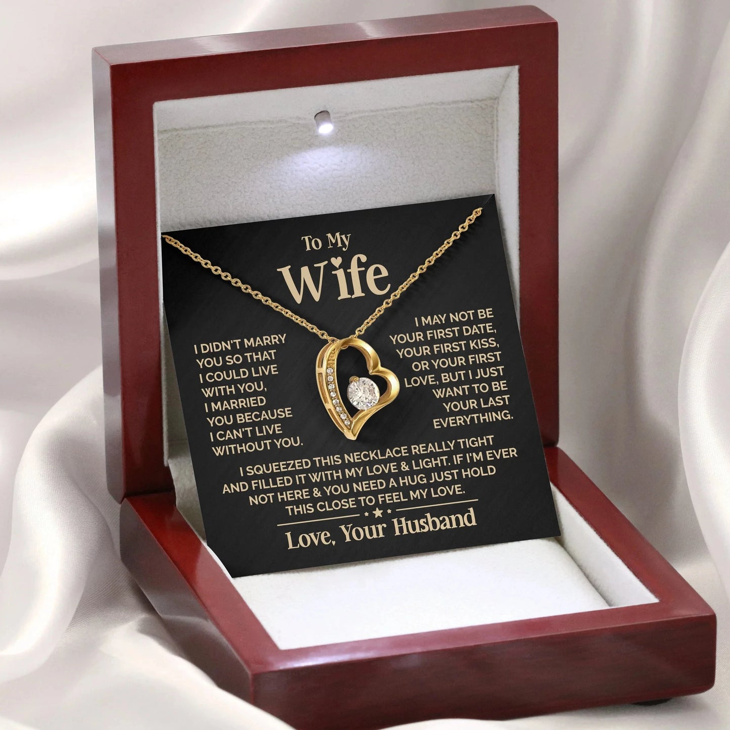 Daughter Necklace| Love You For The Rest Of My Life