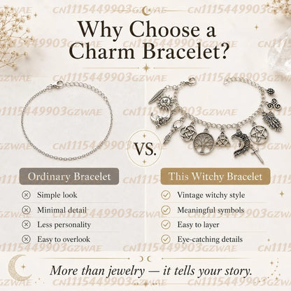 MoonMyst™ Charm Bracelet 🌙✨ — Celestial Magic on Your Wrist