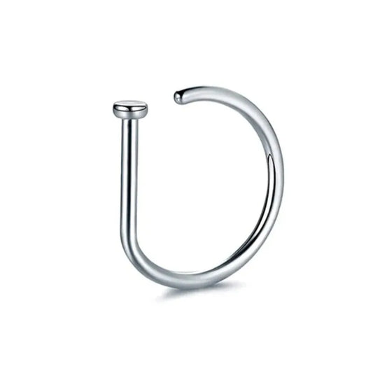 1pc Women Men Fake Piering Nose Ring Earrings, Fashion Punk Non