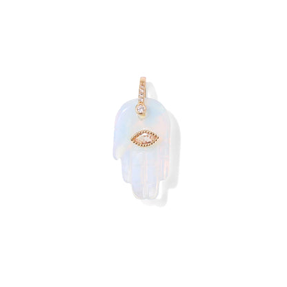 Carved Lapis Buddha Pendant with Diamonds