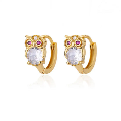 Zircon Round Hoop Earrings for Women Stainless Steel Round Circle Heart Evil Blue Earring Female Fashion Party Jewelry Gift BFF
