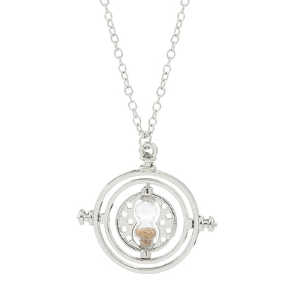 New Harried Time Necklace Timer Hourglass 360 Rotatable Potters Cosplay Props Astronomical Time Converter Magic School Fans Gift