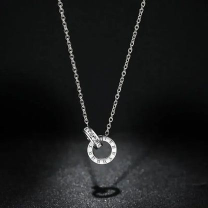 Classic Design Famous Brand Roman numerals Pendant Necklace For Woman