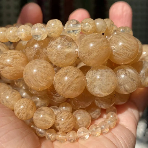 1 Strand 45pcs Natural Stone Rose Quartz Tiger Eye Black Obsidian