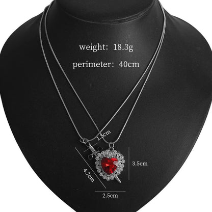 LoveGuard™ Heart Sword Necklace 💘🛡️