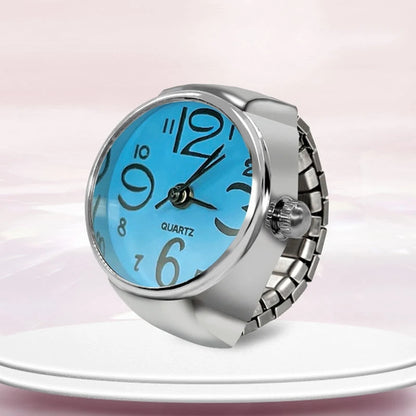 New Ring Watch Hot Selling Creative Circular Dial Alloy Shell Finger