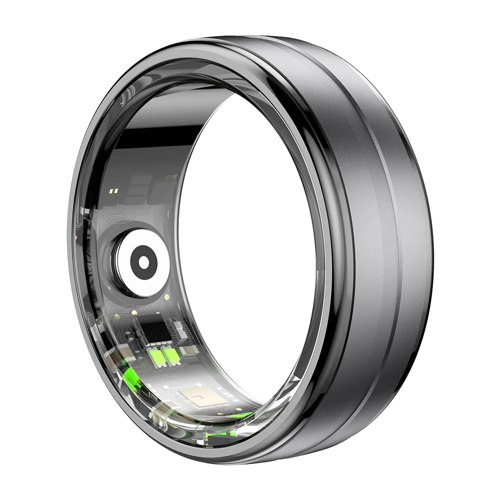 Men Women Heart Rate Blood Oxygen Monitor Waterproof Smart Ring