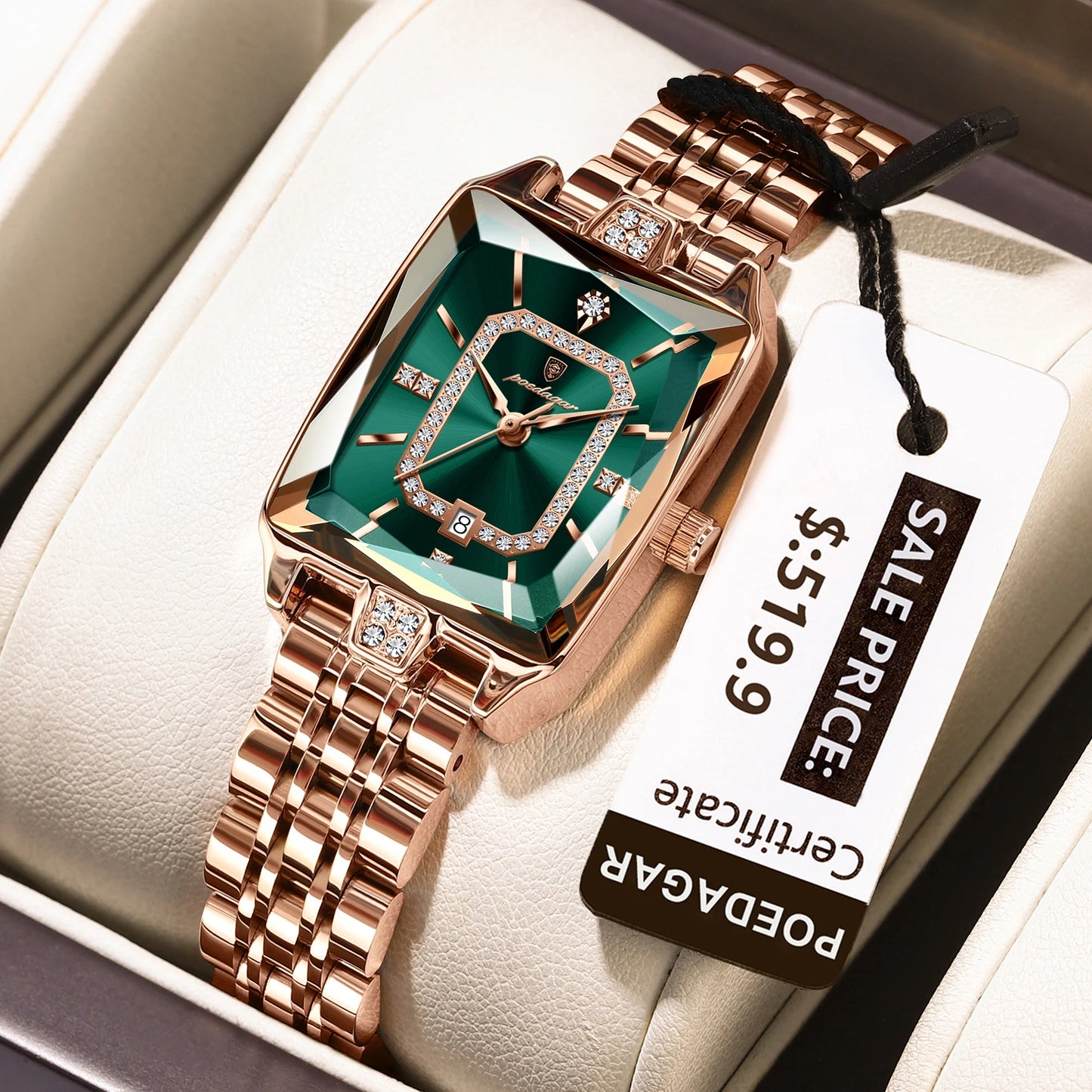 POEDAGAR Elegant Waterproof Women's Wristwatch