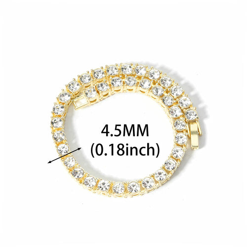 New Miami Iced Out Cuban Link Chain Bracelet For Men&Women Full