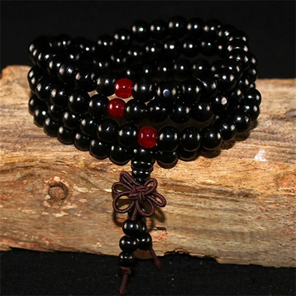 Mala Bead, Mala Bracelet, 108 Mala Bead, 8mm Mala Bracelet, Jewelry, Sandalwood Mala, Meditation Bracelet, Wrist Mala