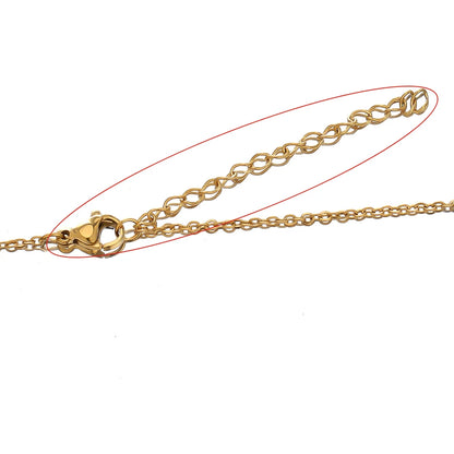 10pcs Stainless Steel Extension Extended Tail Chains Lobster Clasps