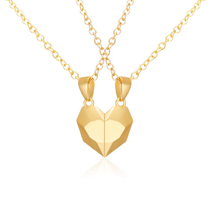 Good Simple Quality Couple Pendant Necklace Electrocardiogram,Magnetic