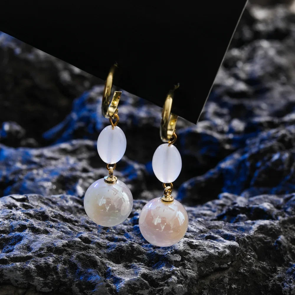 Long Tassel Pearl Earrings