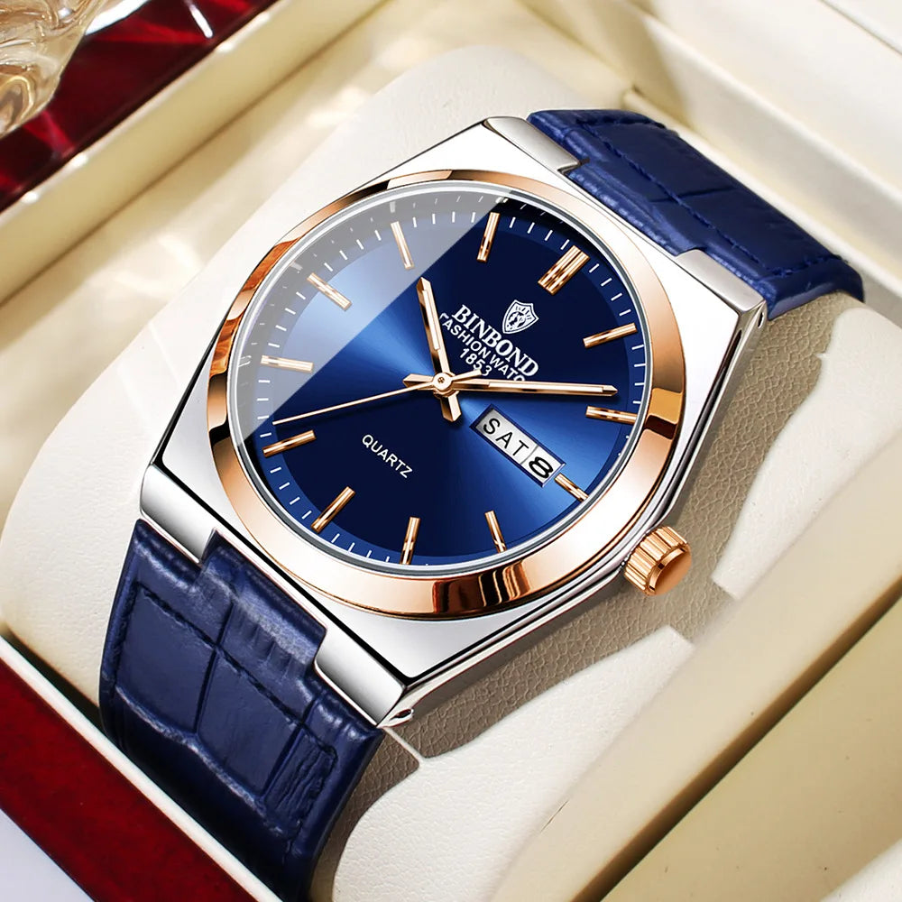 2025 Casual Business Fashion Quartz Wristwatches Gold Movement Clock Men Luxury Watch Automatic Watches Mens Gifts Reloj Hombre