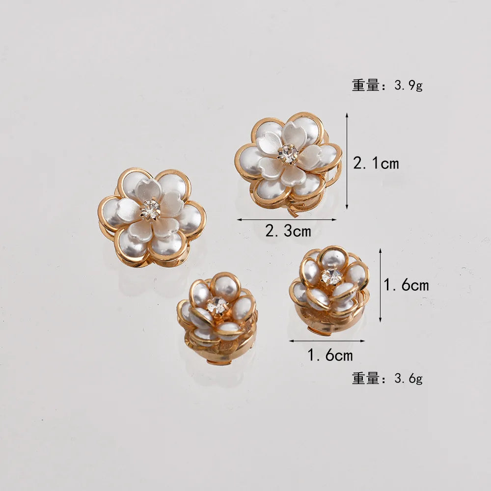 BloomLuxe™ – Elegant Pearl Camellia Button Buckle 🌸✨