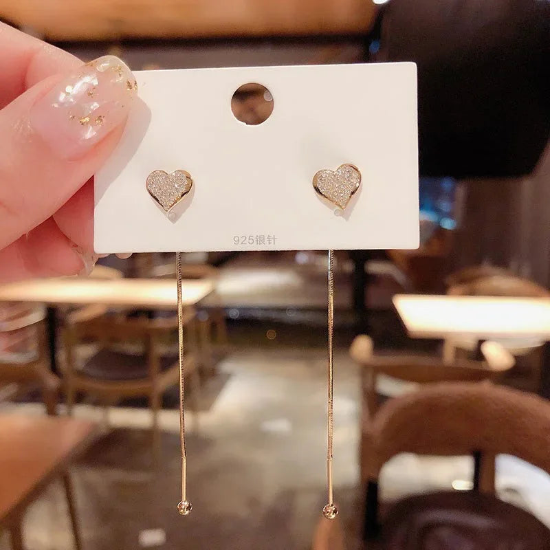 Long Tassel Pearl Earrings